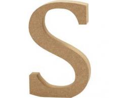 Creativ Company Escultura Decorativa con Forma de Letra A, en Tablero de Densidad Media, marrón, Madera, marrón, 8 x 2 x 13 cm