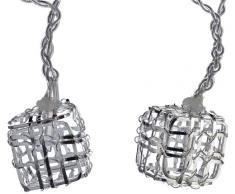Rotpfeil 9501070590 - Cadena de luces LED (10 unidades con decoración metálica
