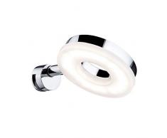 Paulmann 70881 Luminaria para espejo LED Becrux incl. 1x4 W, aplique, cromo, luminaria de pared, metal, plÃ¡stico, lÃ¡mpara de baÃ±o 3000 K