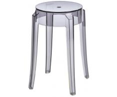 Kartell 4897P8 Charles Ghost - Taburete (Atura: 46 cm), Transparente Ahumado
