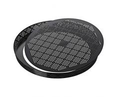 Kaiser 2300651576 - Molde para quiche y pizza (antiadherente, acero perforado)