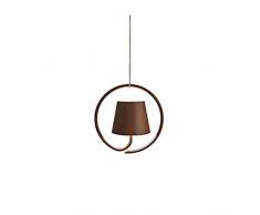 Zafferano Poldina LÃ¡mpara Colgante LED Recargable, Luz con Cuerpo de Aluminio, ProtecciÃ³n IP54, Apto para Uso Exterior/Interior, Regulable, UE Enchufe - Corten, 2.2 W