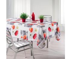 LHarmonie Du Décor - 1721438, Mantel Rectangular , 150 X 240 Cm , Polly , Poliéster Estampado , Blanco