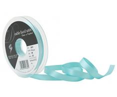 Berisfords 3501 10 mm nuevo TURQ 48 10,5 x 1,5 cm de cinta satinada por ambas de poliéster de doble cara, nuevo turquesa