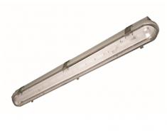 Airfal P5004 Luminaria Estanca, Fluorescente, Ip65, Policarbonato, 1X80W, Transparente