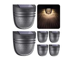 [Paquete de 6] Luz Solar Exterior, SÃºper Brillante Led Exterior Solares con Sensor de Movimiento, IP65 Impermeable Lampara Potentes Luces Led Solares para Jardin, Patio, Terraza, Garaje, Camino