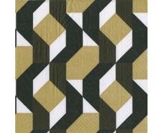 Caspari Entertaining servilleta con la TeorÃ­a del Color, Papel, Negro, 16,5Â x 16,5Â x 3Â cm