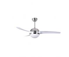 Sulion Davos Ventilador de Techo, NÃquel/Blanco