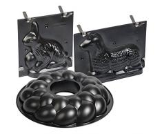 Kaiser Juego de 3 Piezas Forma de Conejo de Pascua Forma de Cordero Levadura Corona Forma Conejo Forma Cordero Forma Levadura Corona Forma Diámetro 32 cm Chapa Mano