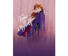 Komar Disney Wandbild Von Frozen Anna True to Myself | Kinderzimmer, Babyzimmer, Dekoration, Kunstdruck | ohne Rahmen | WB076-30x40 fotomural, carbÃ³n
