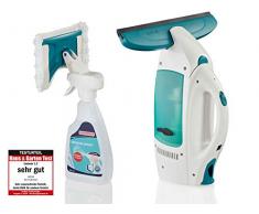 Leifheit 51021 Set aspirador limpiacristales y limpiador Window Spray, blanco/turquesa, Ãnico