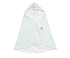 Motherhood Toalla de baÃ±o para bebÃ© con Capucha Ãko-Tex Standard 100, de Muselina de algodÃ³n, 65 x 130 cm, diseÃ±o de Barcos en Verde Menta