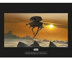 Komar Wandbild Von Star Wars Classic RMQ Hoth Probe Droid | Kinderzimmer, Jugendzimmer, Dekoration, Kunstdruck | ohne Rahmen | WB148-40x30 fotomural, carbÃ³n