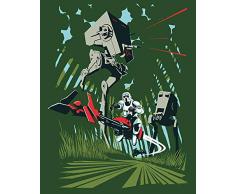 Komar Wandbild Von Star Wars Classic Vector Endor | Kinderzimmer, Jugendzimmer, Dekoration, Kunstdruck | ohne Rahmen | WB108-40x50 fotomural, carbÃ³n