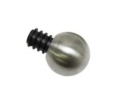 Gardinia - Barra de Cortina (Acabado en Acero Inoxidable, diÃ¡metro de 12 mm)