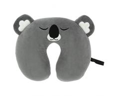 Sumex CojÃ­n Infantil de Viaje Almohada de Cuello para NiÃ±os CojÃ­n Forma de U Tacto Ultrasuave Lavable Soporte para Dormir Ideal para Viajar Forma Koala