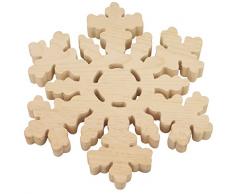 Unbekannt Générique - 1720 Copo de Nieve Posavasos Madera Diámetro 21,5 cm 20,5 x 20,5 x 2 cm