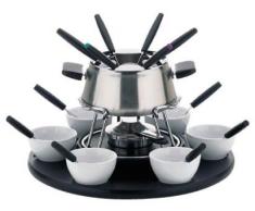 kela Lormes - Juego de Fondue, 23 Piezas, Acero, Color Negro