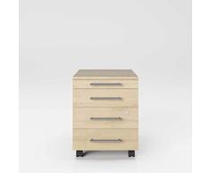 Phoenix Group Neo - Cajonera con ruedas (madera de roble, 43 x 56 x 50 cm)