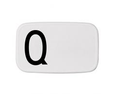 design letters Fiambrera, Blanco/Negro, 18 cm