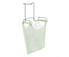 Metaltex Galileo-Colgador Bolsa Desechos, Gris metÃ¡lico, 21x14x19 cm