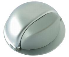 BRINOX Tope Acero para Puertas Adhesivo, Cromado Mate, 2.2x4.9x4.9 cm