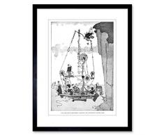 Wee Blue Coo Heath Robinson F97X10329 - Póster Enmarcado, diseño de Huevo de Pascua
