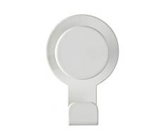 Wenko Perchero de Pared Blandas Mate sin Agujeros, Color Blanco, Acero Inoxidable, 5 x 7,5 x 2,5 cm