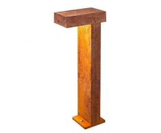 SLV Rusty pathlight 70, lámpara LED Outdoor lámpara de pie, óxido farbend, IP55, 3000 K, metal, 8.9 W, marrón