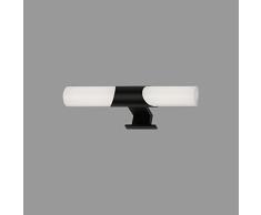 Briloner - LÃ¡mpara de espejo LED para baÃ±o, lÃ¡mpara de espejo para baÃ±o, IP44, color de luz blanco neutro, 7W, negro, 32 cm