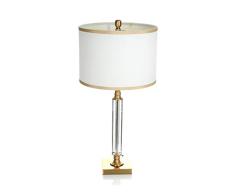 One Couture - LÃ¡mpara de mesa (latÃ³n y cristal), color dorado