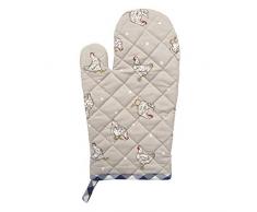 Clayre & Eef LCH44BL Litlle Chicken - Guante de Horno (Aprox. 16 x 30 cm.