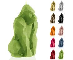 Candellana Hecho a Mano Gorilla Low-Poly Vela de Regalo - Divertida - Vela Decorativa - Decoración del Hogar - Regalos para Amigos - Mecha de Algodón - Tiempo de Quemado 79h - Vela Lime