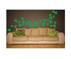 Ambiance-Live Adhesivo Decorativo para Pared trÃ©boles 32Â PiezasÂ âÂ 50Â x 50Â cm. Rosa