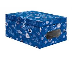 Compactor Home 25 cm PVC y Color Caja de almacenaje de cartón, Azul