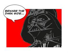 Komar Wandbild Von Star Wars Classic Comic Quote Vader | Kinderzimmer, Jugendzimmer, Dekoration, Kunstdruck | ohne Rahmen | WB121-40x30 fotomural, carbÃ³n