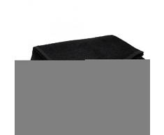 BIFULL Toalla Negra Algodon Reciclado 90X50, Estandar
