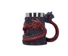 Nemesis Now Dragon Coil - Jarra (16 cm), color rojo