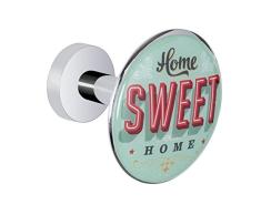 Wenko Gancho de Pared Decorativo Sweet Home, Cinc Moldeado Bajo PresiÃ³n, Multicolor, 6x6x5 cm