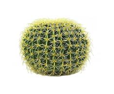 Euro Palms 82808012 - Cactus Artificial (37 cm, Forma de Bola), Color Dorado