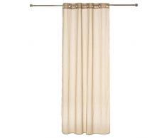 Homemaison Visillo con Finas Rayas Tejidas, poliÃ©ster, Lin, 240Â x 140Â cm