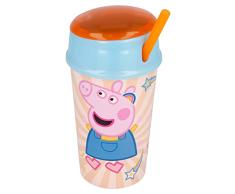 Stor Vaso Infantil con Compartimento Superior para Comida de 400 ml de Peppa Pig