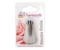Framboiselle 9047 - Vaso de acero inoxidable con diseño de estrella para dispensar y hielo, diámetro 1 x altura 5,4 cm