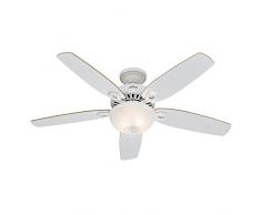 Hunter Fan 50570 Builder Deluxe - Ventilador de techo con luz blanco