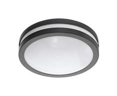 EGLO LOCANA-C Outdoor wall/ceiling lighting SMD LED Module 14W LED Antracita - IluminaciÃ³n al aire libre (Outdoor wall/ceiling lighting, Antracita, De plÃ¡stico, Zinc de acero, IP44, Blanco, I)