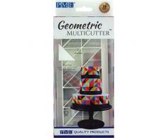 PME - Cortador geomÃ©trico para tartas, plÃ¡stico, Blanco, Medium