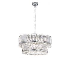 Reality Lámpara Colgante Decorativo Moderno Mahdia, incluida, Apto para Bombillas LED retrofit, Cromado
