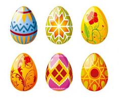 Apalis Pegatina para Ventana con diseño de Huevos de Pascua n.º 510, Pegatina para Ventana, decoración de Ventana o Ventana, tamaño: 122 cm x 133 cm