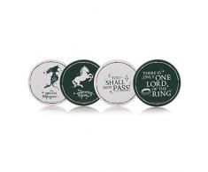 Half Moon Bay CST4LOTR01 Posavasos, Multicolor, 10,5 x 10,5 x 3 cm