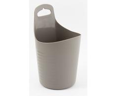 Gelco Design Cooper Cesta de almacenaje a Colgar, plÃ¡stico, Topo, 12Â x 12Â x 20Â cm